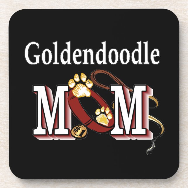 Porta-copo Goldendoodle Mamãe Dons (Frente)