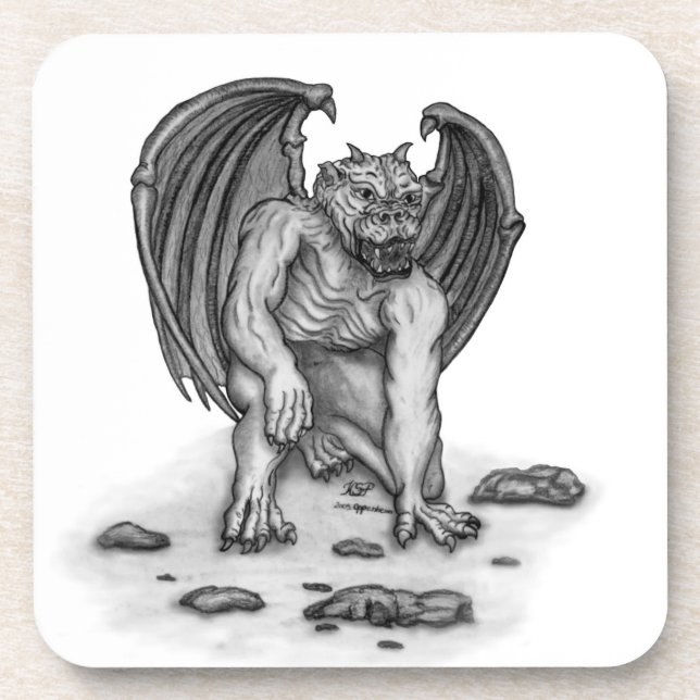 Porta-copo Golem Gargoyle (Frente)