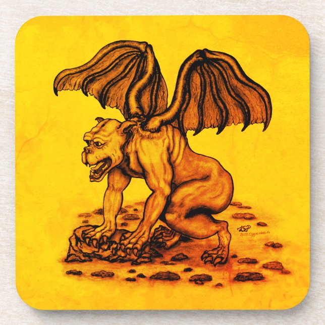 Porta-copo Golem Gargoyle (Frente)