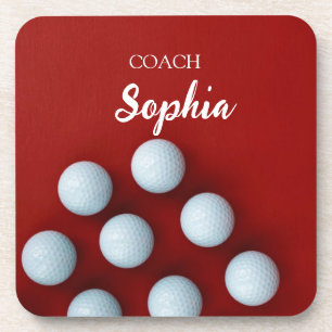 Porta-copo Golf Clubs Art Golf Coach Nome Para Jogadores De G