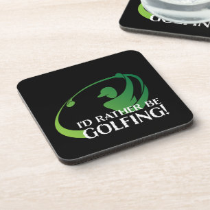 Porta-copo Golfe Jogando Golfe Jogo Moderno Esportes Preto Ve