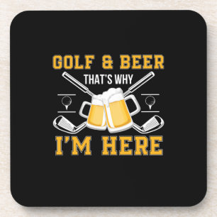 Porta-copo Golfista Bebedor de Cerveja e Aniversário de Cerve