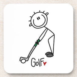 Porta-copo Golfista Simples em Forma de Palito