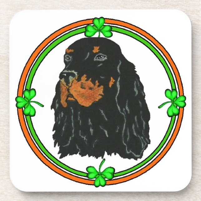 Porta-copo Gordon Setter St Patricks (Frente)