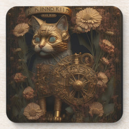 Porta-copo Gótica Gótica de Gato Steampunk