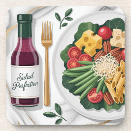 Porta-copo  Gourmet Salad Plastic Coaster Set