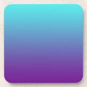 Porta-copo Gradiente de Fundo Simples Turquesa Azul Roxo