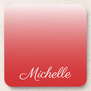 Porta-copo Gradiente personalizado vermelho-vivo