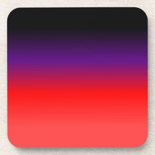 Porta-copo Gradiente Preto, Roxo e Vermelho