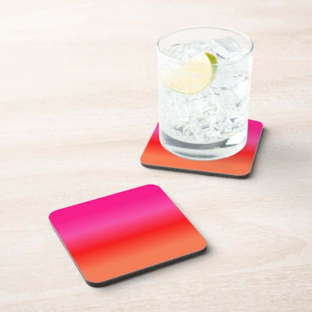 Porta-copo Gradiente Rosa, Vermelho e Laranja (Lado Direito)