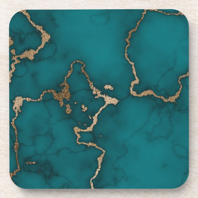 Porta-copo Gráfico de ilustração de abstrato Marble (Frente)