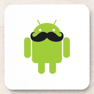 Porta-copo Gráfico do bigode preto de robô androide