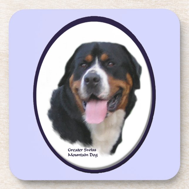 Porta-copo Grande Arte de Cachorro Suíço (Frente)