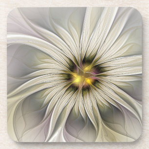 Porta-copo Grande Flor de Marfim, Abstrato Moderna Arte Fract