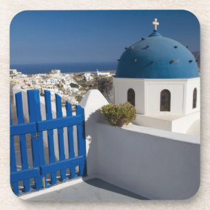 Porta-copo Grécia e Ilha Grega de Santorini a partir do