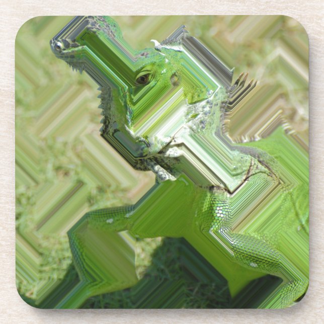 Porta-copo Green Iguana (Frente)