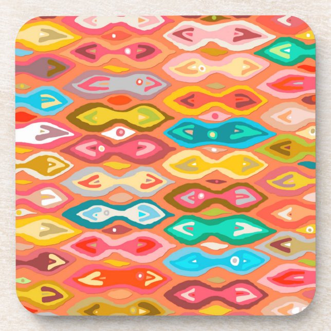 Porta-copo Greeshma ikat (Frente)