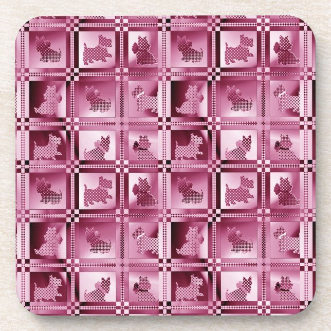 Porta-copo Grelha de Cachorros Scottie Puppies (Frente)