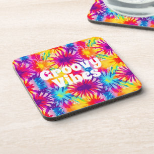 Porta-copo Groovy Vibes Tie Dye Personalizável