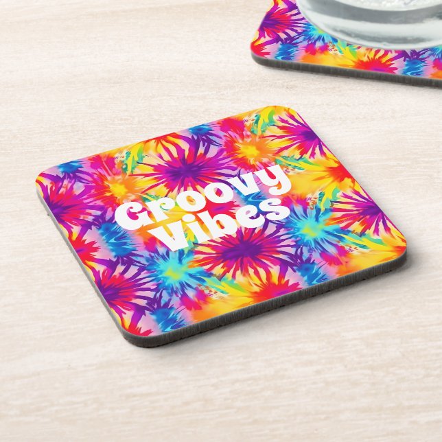Porta-copo Groovy Vibes Tie Dye Personalizável (Left Side)