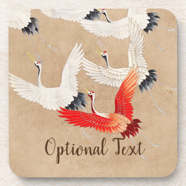 Porta-copo Gruas voadoras japonesas (Frente)