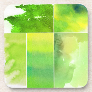 Porta-copo Grupo de abstrato da aguarela pintado mão