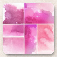 Grupo do abstrato 3 pintados mão da aguarela