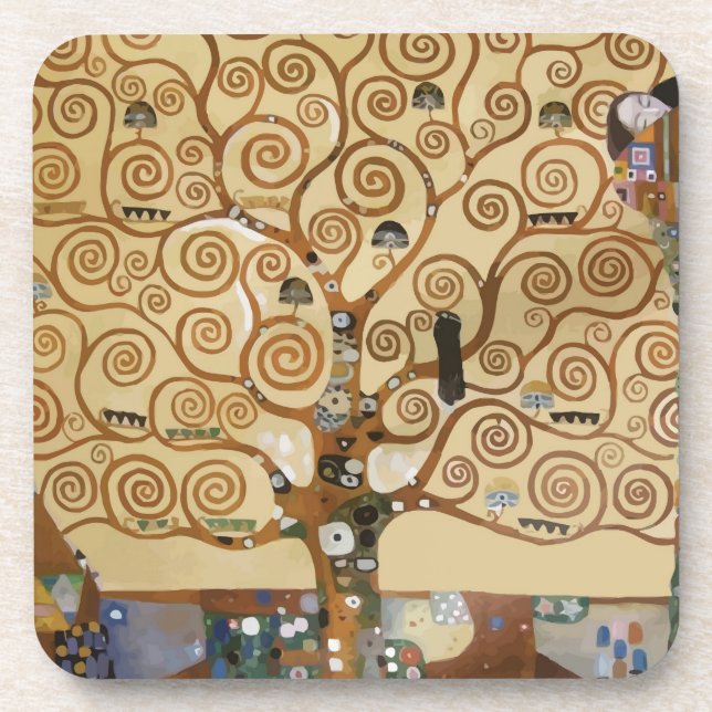 Porta-copo Gustav Klimt Tree Of Life (Frente)