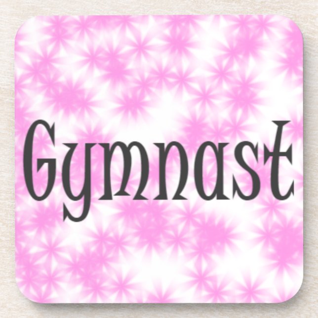 Porta-copo Gymnast Pink e White (Frente)