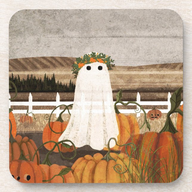Porta-copo Há um Fantasma no Patch da Abóbora Novamente (Frente)