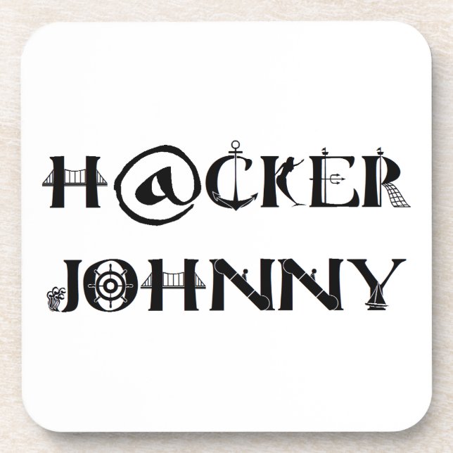 Porta-copo hacker Johnny (Frente)