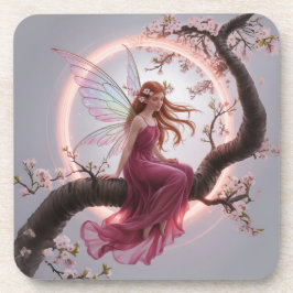 Porta-copo Hada mágica entre flores de cerezo – Ilustración d