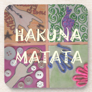 Porta-copo Hakuna Matata uma bela obra de arte.png
