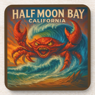 PORTA-COPO HALF MOON BAY, CALIFORNIA 6-PIECE COASTER SET.  