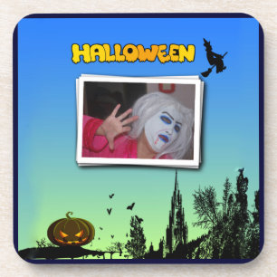 Porta-copo Halloween Dusk com Witch Adicionar Fotografia