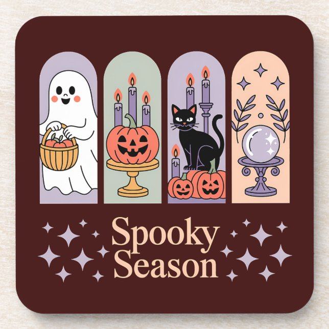 Porta-copo Halloween Pattern Spooky Season (Frente)