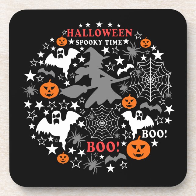 Porta-copo Halloween Spooky Time (Frente)
