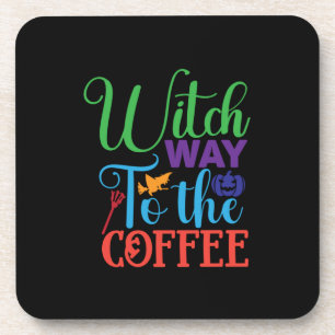 Porta-copo Halloween Witch Caminhando Para O Café