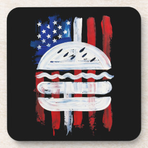 Porta-copo Hamburger América (Pintura Preta Nº 1)