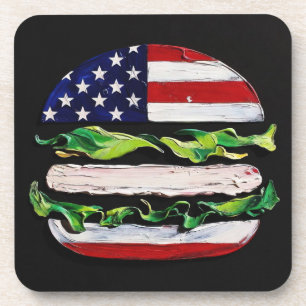 Porta-copo Hamburger América (Pintura Preta Nº 5)