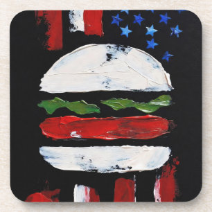 Porta-copo Hamburger América (Pintura Preta Nº 7)