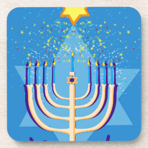 Porta-copo hanukkah menorah