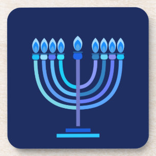 Porta-copo Hanukkiah Happy Hanukkah Holiday Menorah