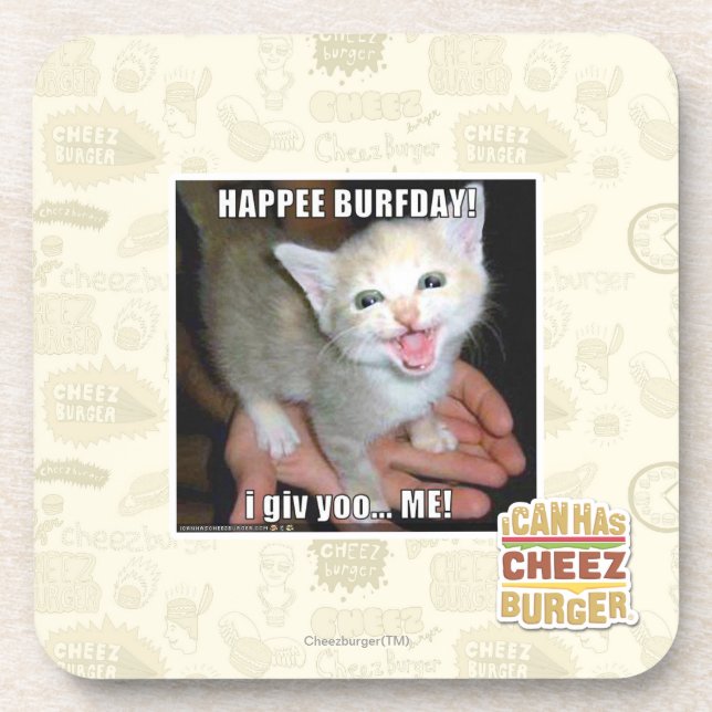 PORTA-COPO HAPPEE BURFDAY! (Frente)