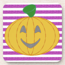 Porta-copo Happy Chic Modern Orange Pumpkin Purple Geometric