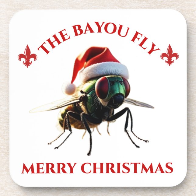Porta-copo Happy Holidays The Bayou Fly (Frente)