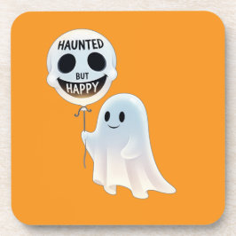 Porta-copo Happy Kawaii Ghost with Skull Balloon