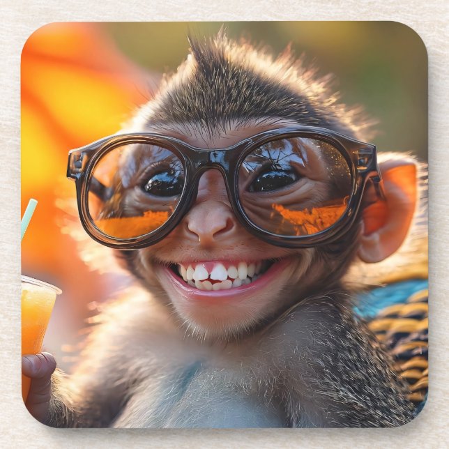 Porta-copo Happy Monkey (Frente)