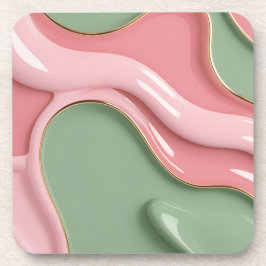 Porta-copo Hard plastic coaster in stylish graphic