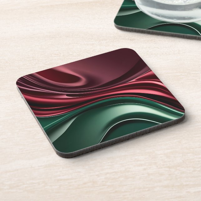 Porta-copo Hard plastic coaster in stylish graphic (Left Side)